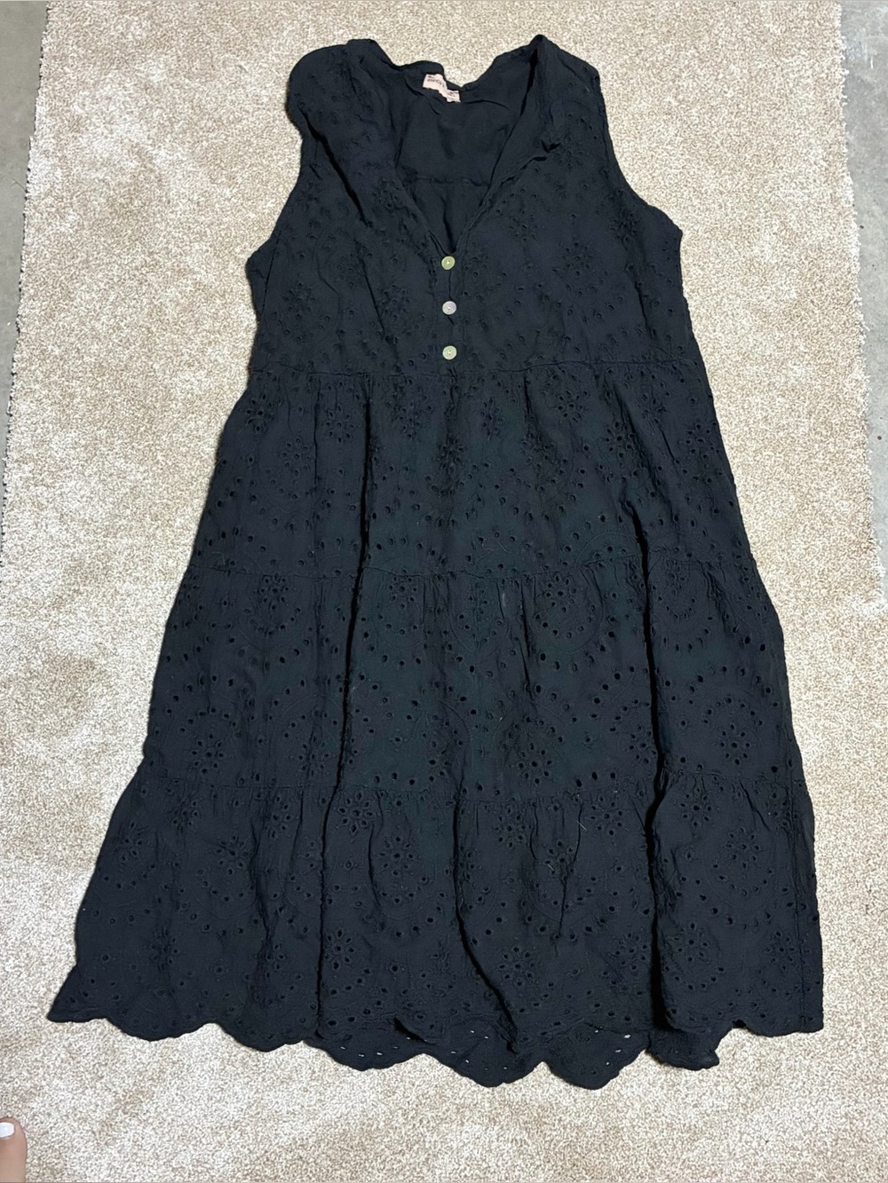 Civico 51 black eyelet dress